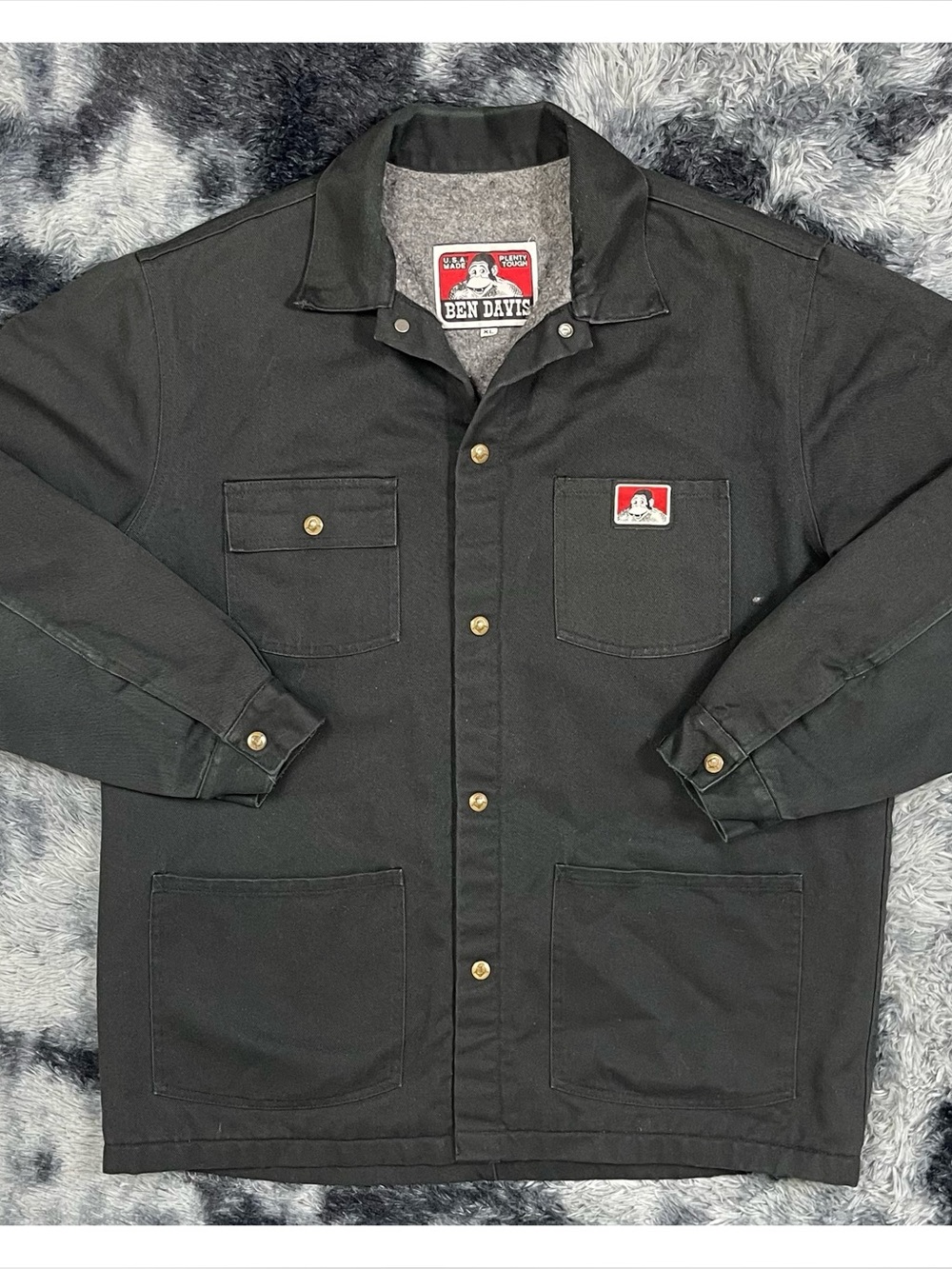 Vintage Ben Davis Chore Blanket Lined Work Jacket